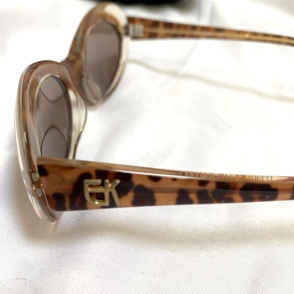 EMMANUELLE KHANH Rare Tortoise Shell Oval Vintage Sunglasses PRIVATE EYES EK158 - Picture 11 of 12